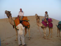 J&M camel ride in Thar desert