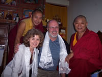 J&M with Lama Kalzang, Kathmandu 